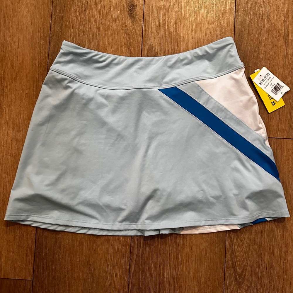 EleVen by Venus Williams Courtside Tennis Skort Ice Blue Colorblock M